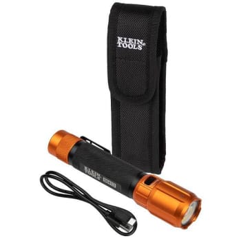Image for Klein Tools Rechargeable 2-Color Led Flashlight With Holster from HD Supply