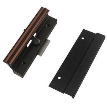 Image for Sliding Glass Door Handle Black Clamp Style Surface Mount 4-15/16" Hole Centers from HD Supply