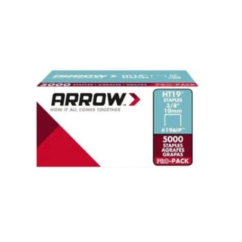 Image for Arrow Ht19 3/8" Industrial Pack Staples, Steel, Package Of 5000 from HD Supply