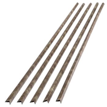 Fasade 47" Vinyl Outside Corner Trim, Bermuda Bronze, Package Of 5