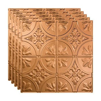 Image for Fasade 2'x2' Traditional #2 Lay Ceiling Panel, Polished Copper, Package Of 5 from HD Supply