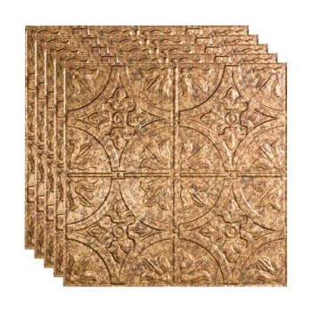 Image for Fasade 2'x2' Traditional #2 Lay Ceiling Panel, Cracked Copper, Package Of 5 from HD Supply