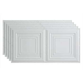 Image for Fasade 2'x4' Traditional #3 Glue Up Ceiling Panel, Matte White, Package Of 5 from HD Supply