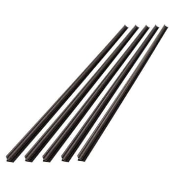 Fasade 47" Vinyl Inside Corner Trim, Smoked Pewter, Package Of 5