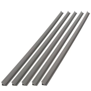 Fasade 47" Vinyl Large Profile Inside Corner Trim, Argent Silver, Package Of 5