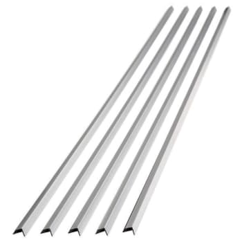 Image for Fasade 47" Vinyl Outside Corner Trim, Brushed Aluminum, Package Of 5 from HD Supply