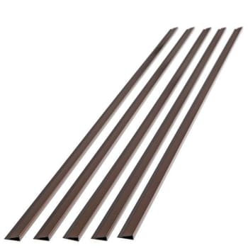 Fasade 47" Vinyl Large Profile J Trim, Oil Rubbed Bronze, Package Of 5
