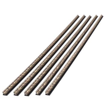 Fasade 47" Vinyl Inside Corner Trim, Cracked Copper, Package Of 5