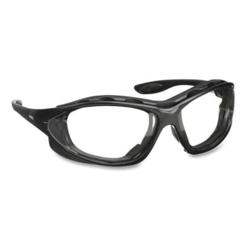 Image for Honeywell Uvex Seismic Sealed Eyewear Black Polycarbonate Frame Clear Polycarb from HD Supply