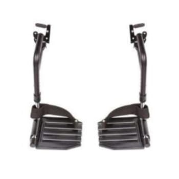 Image for Invacare Swing-Away Footrests Composite Footplates With Heel Loops from HD Supply