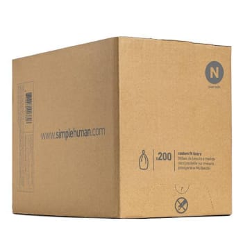 Image for Simplehuman Code N Custom Fit Drawstring Trash Bags Wht Case Of 200 from HD Supply