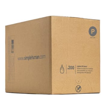 Image for Simplehuman Code P Custom Fit Drawstring Bags Wht Case Of 200 from HD Supply