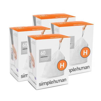 Image for Simplehuman Code H Custom Fit Drawstring Trash Bags Case Of 240 from HD Supply