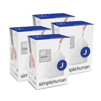 Image for Simplehuman Code J Custom Fit Drawstring Trash Bag And Dispenser (White) (240-Case) from HD Supply