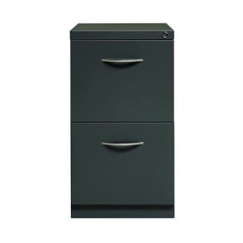 Image for Hirsh 23" Deep Mobile Pedestal File Cabinet 2 Drawer File-File, Letter Width, Charcoal from HD Supply