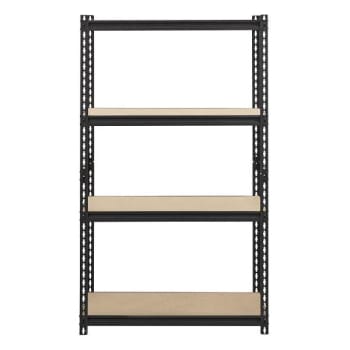 Image for Iron Horse 2300 Riveted Steel Shelving 4-Shelf Unit, 18" D X 36" W X 60" H, Black from HD Supply