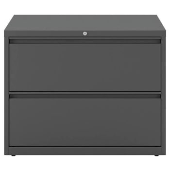 Image for Hirsh 36" Wide 2 Drawer Metal Lateral File Cabinet For Home And Office, Holds Letter, Legal And A4 Hanging Folders, Charcoal from HD Supply