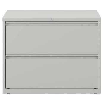 Image for Hirsh 36" Wide 2 Drawer Metal Lateral File Cabinet For Home And Office, Holds Letter, Legal And A4 Hanging Folders, Light Gray from HD Supply