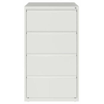 Image for Hirsh 30" Wide 4 Drawer Metal Lateral File Cabinet For Home And Office, Holds Letter, Legal And A4 Hanging Folders, White from HD Supply