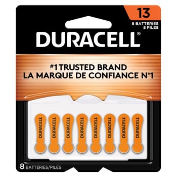 Duracell Size 13 Hearing Aid Batteries Package Of 8