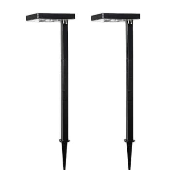 Image for Gama Sonic Contemporary Square Solar Led Pathway Light, Black, Package Of 2 from HD Supply