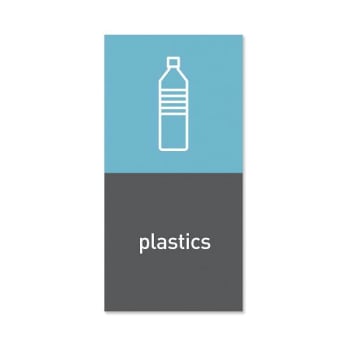 Image for Simplehuman Recycling Magnetic Labels -Plastics - 4" X 8" from HD Supply