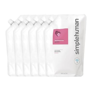 Image for Simplehuman Moisturizing Liquid Hand Soap Refill Pouch Geranium 34 Oz Case Of 6 from HD Supply