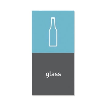 Image for Simplehuman Recycling Magnetic Labels -Glass - 4" X 8" from HD Supply
