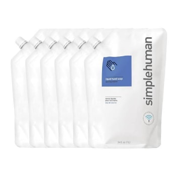 Image for Simplehuman Moisturizing Liquid Hand Soap Refill Pouch Spring Water Case Of 6 from HD Supply