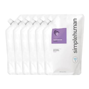 Image for Simplehuman Moisturizing Liquid Hand Soap Refill Pouch Lavander 34 Oz Case Of 6 from HD Supply