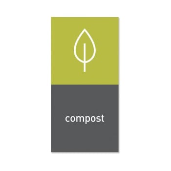 Image for Simplehuman Recycling Magnetic Labels -Compost - 4" X 8" from HD Supply