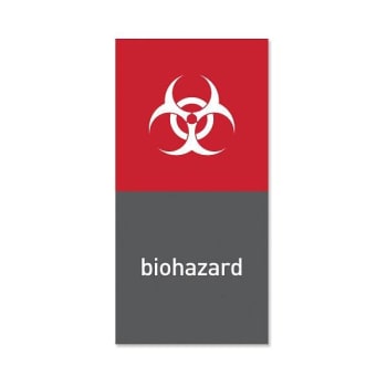 Image for Simplehuman Recycling Magnetic Labels -Biohazard - 4" X 8" from HD Supply