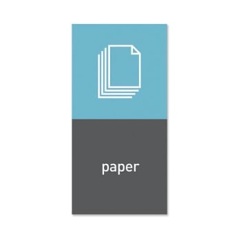 Image for Simplehuman Recycling Magnetic Labels -Paper - 4" X 8" from HD Supply