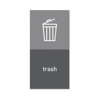 Image for Simplehuman Recycling Magnetic Labels - Trash - 4"x 8" from HD Supply