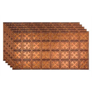 Image for Fasade 2'x4' Traditional #10 Glue Up Ceiling Panel, Antique Bronze, Package Of 5 from HD Supply