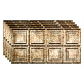 Image for Fasade 2'x4' Portrait Glue Up Ceiling Panel, Bermuda Bronze, Package Of 5 from HD Supply