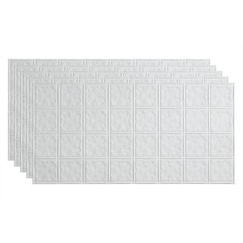 Image for Fasade 2'x4' Traditional #10 Glue Up Ceiling Panel, Matte White, Package Of 5 from HD Supply