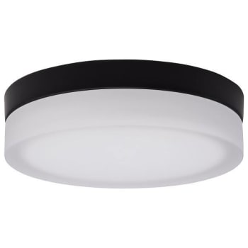 Image for Satco Pi 9in Led Flush Mount Blk Fin Frosted Etched Glass Cct Selectable 120v from HD Supply