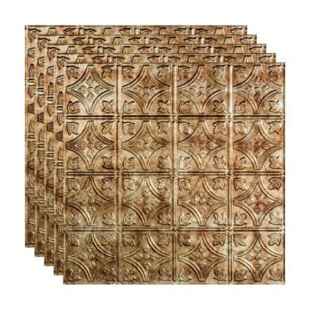 Image for Fasade 2'x2' Traditional #1 Lay Ceiling Panel, Bermuda Bronze, Package Of 5 from HD Supply