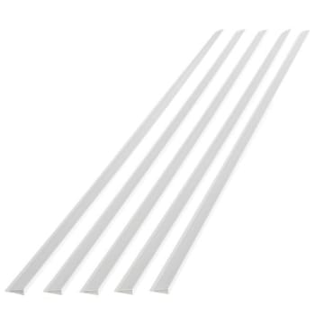 Image for Fasade 47" Vinyl Large Profile J Trim, Matte White, Package Of 5 from HD Supply
