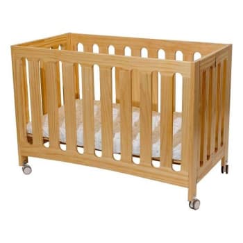 Image for Coverplay Caden Wood Folding Crib Designed For Small Spaces from HD Supply
