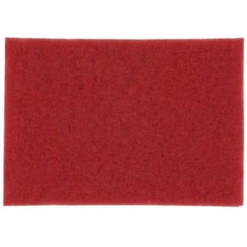 Image for 3m 28" X 14" Red Buffing Floor Pad Case Of 10 from HD Supply