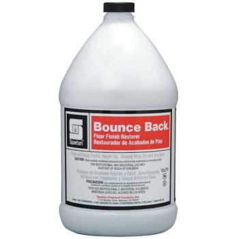 Spartan Bounce Back Floor Finish Restorer,  Flral-Citrus Scent, 1 Gal, Case Of 4