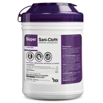Image for Super Sani-Cloth Super Sanicloth Wipes Lg Case Of 12 from HD Supply
