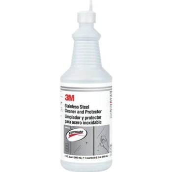 3m 1 Qt. Stainless Steel Cleaner And Protector With Scotchgard Case Of 6