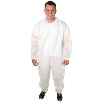 Image for The Safety Zone Disposable Coverall 3x-Large White Polypropylene Case Of 25 from HD Supply