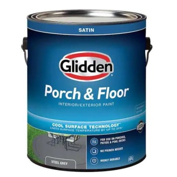 Image for Ppg Architectural Finishes Glidden Porch & Floor Anti-Skid Paint, Satin, White from HD Supply
