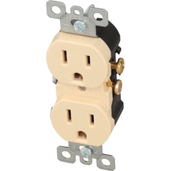 Maintenance Warehouse® 15 Amp Duplex Wall Outlet (10-Pack) (Ivory)