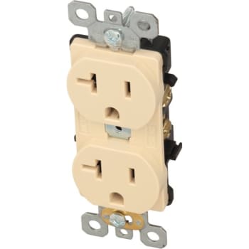 Image for Maintenance Warehouse® 20 Amp Side Wired Commercial Grade Outlet (10-Pack) (Ivory) from HD Supply