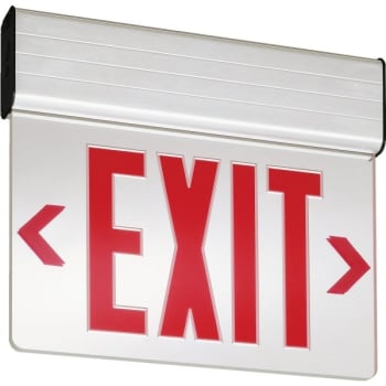 Image for Lithonia Lighting® EDG 1 R M6 120/277V Red LED Exit Sign from HD Supply
